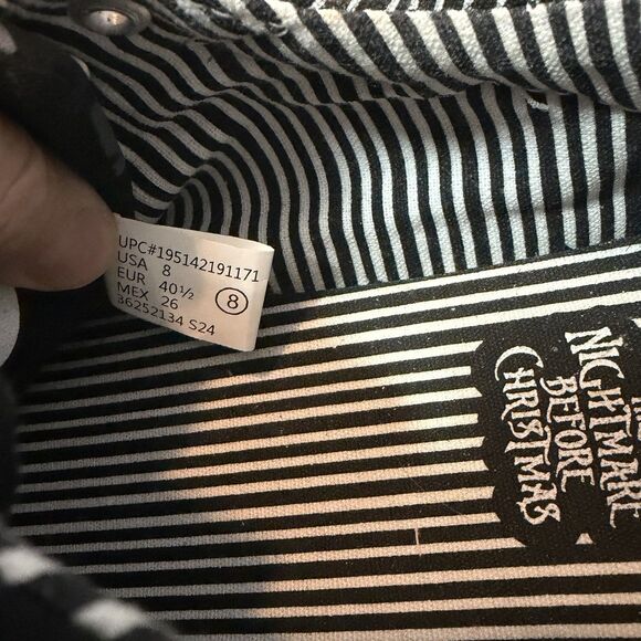 Disney Tim Burton's Nightmare Before Christmas Jack Skellington Sneakers M8/W10 - Picture 10 of 10